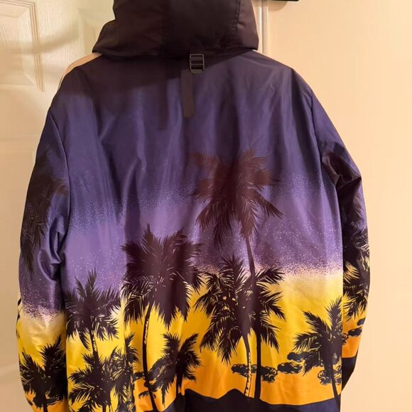 Palm Angels sunset-print hooded jacket - Picture 3 of 10